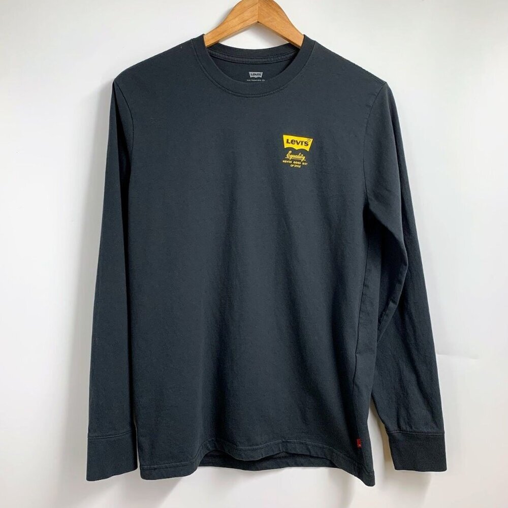 Levi's Women's Equality By Land By Sea Crew Neck Long Sleeve T Shirt Size XS
